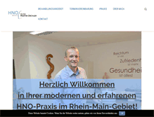 Tablet Screenshot of hno-eschborn.de